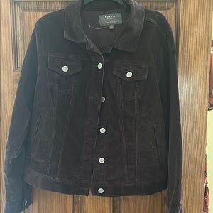 Torrid Women's Deep Brown Corduroy Jacket- Never Worn-Size 1 or 1X